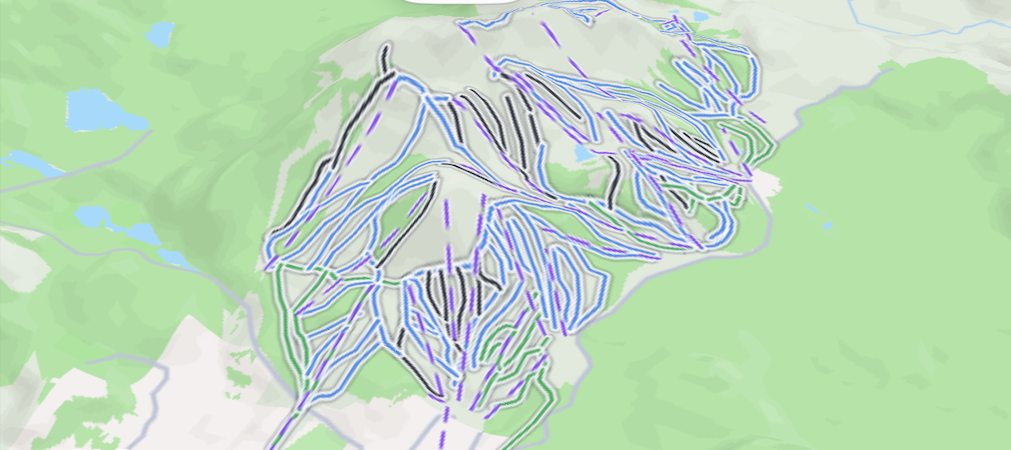 Snowy360 offline resort map with ski trails